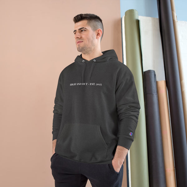 High and Out Essential Hoodie — EST. 2025