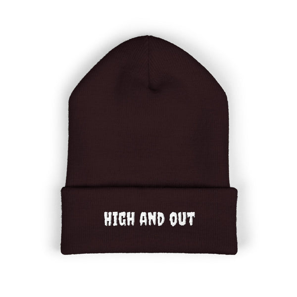 High and Out Minimal Knit Beanie