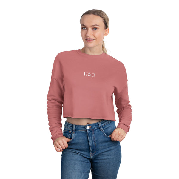 High and Out Cropped Fleece Sweatshirt