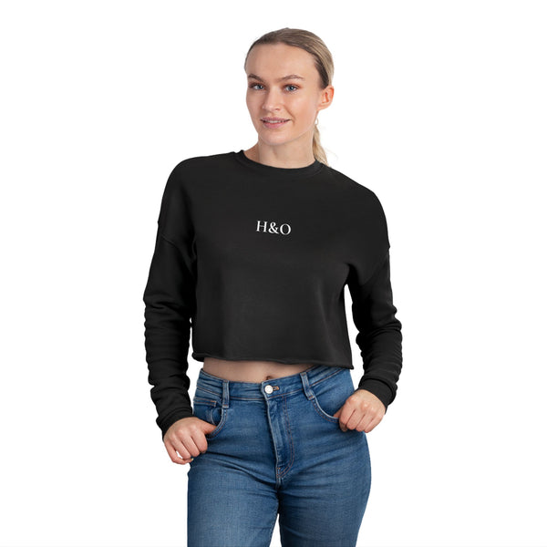 High and Out Cropped Fleece Sweatshirt