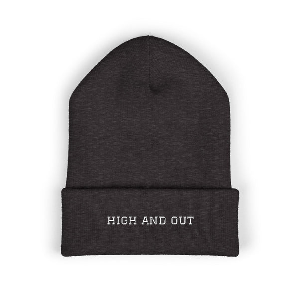 High and Out Minimal Knit Beanie
