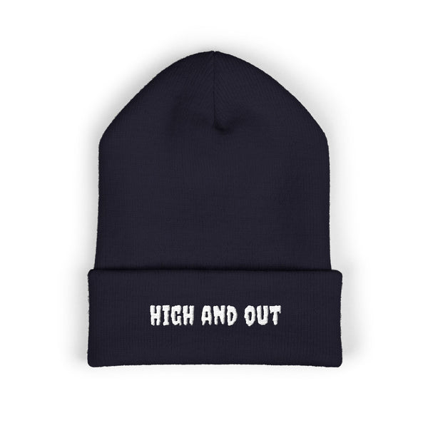 High and Out Minimal Knit Beanie