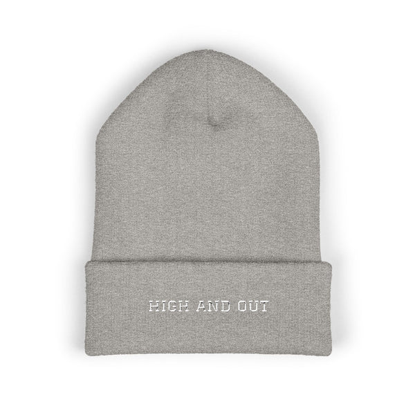 High and Out Minimal Knit Beanie