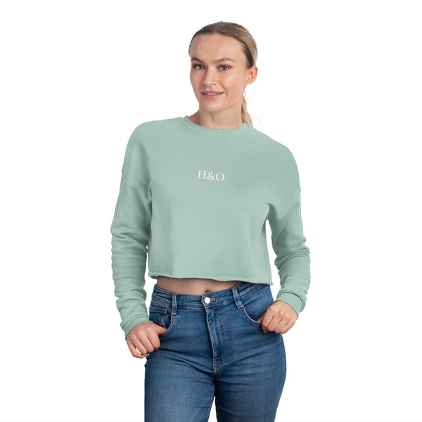 High and Out Cropped Fleece Sweatshirt