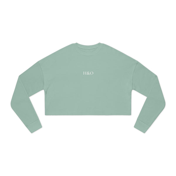 High and Out Cropped Fleece Sweatshirt