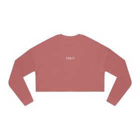 High and Out Cropped Fleece Sweatshirt