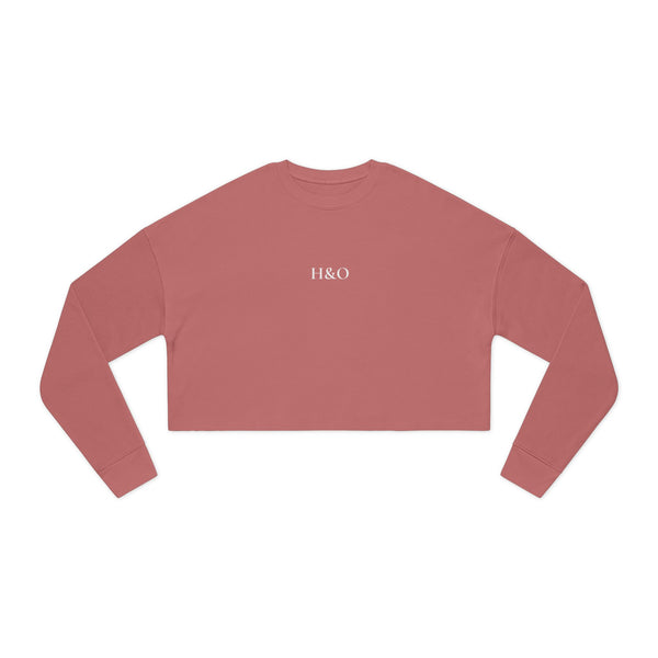 High and Out Cropped Fleece Sweatshirt