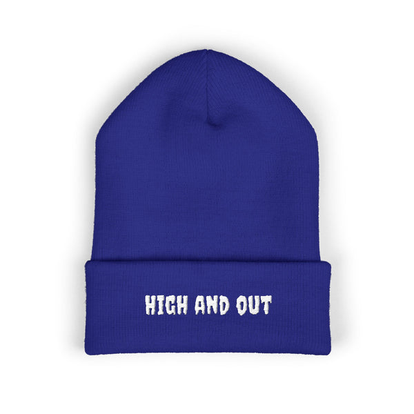 High and Out Minimal Knit Beanie