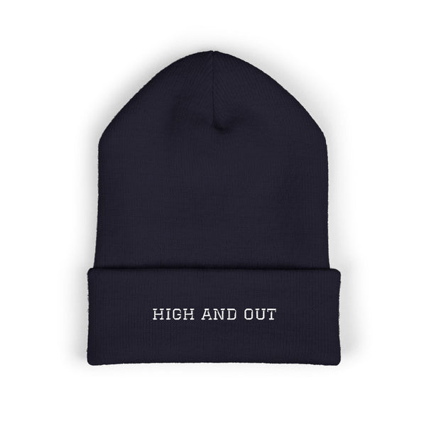 High and Out Minimal Knit Beanie