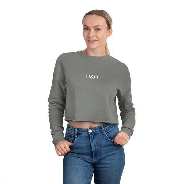 High and Out Cropped Fleece Sweatshirt