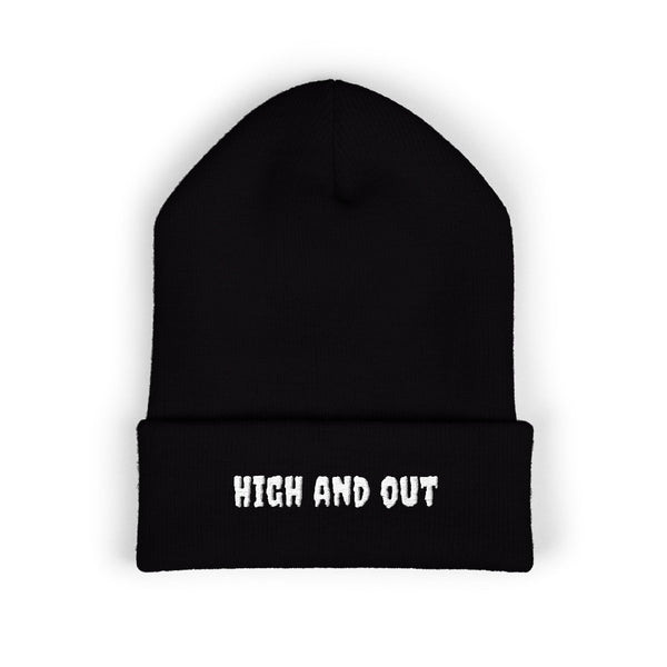 High and Out Minimal Knit Beanie
