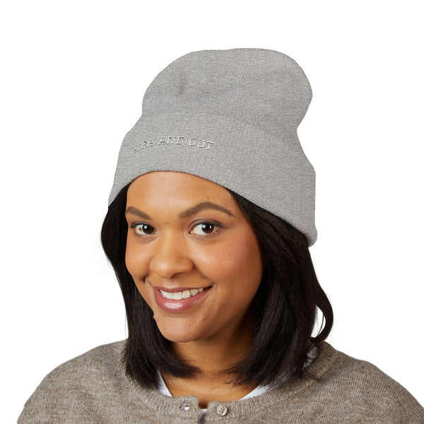 High and Out Minimal Knit Beanie
