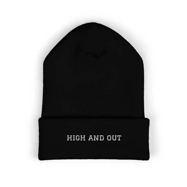 High and Out Minimal Knit Beanie